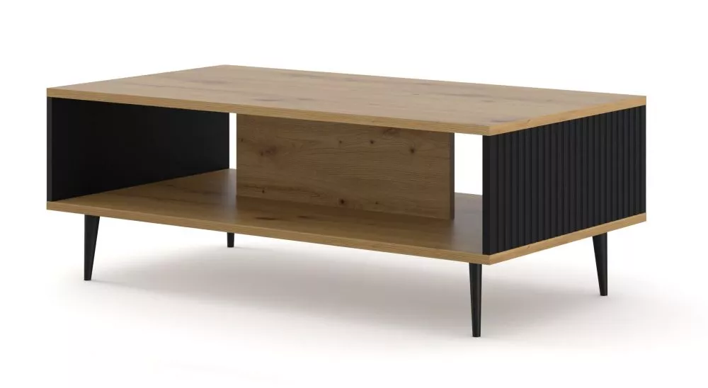 Žurnālgalds Ravenna B Black L Korpusa krāsa: ozols artisan, · 90 × 59.3 × 43.1 cm