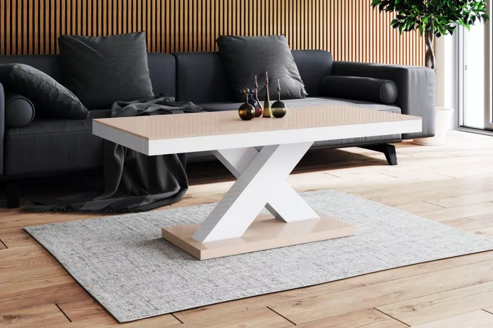 Žurnālgalds Xenon Mini Gloss Korpusa krāsa: kapučīno, · 120 × 60 × 49 cm