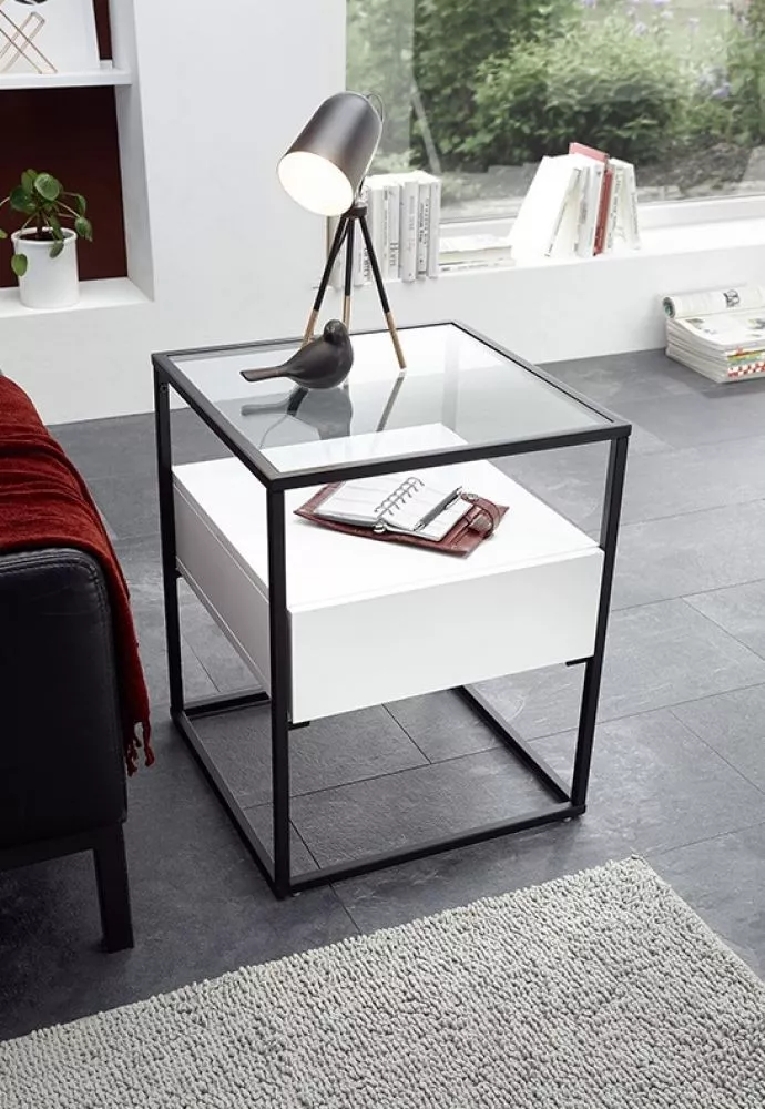 Žurnālgalds Evora · Balts · 43 × 43 × 54 cm