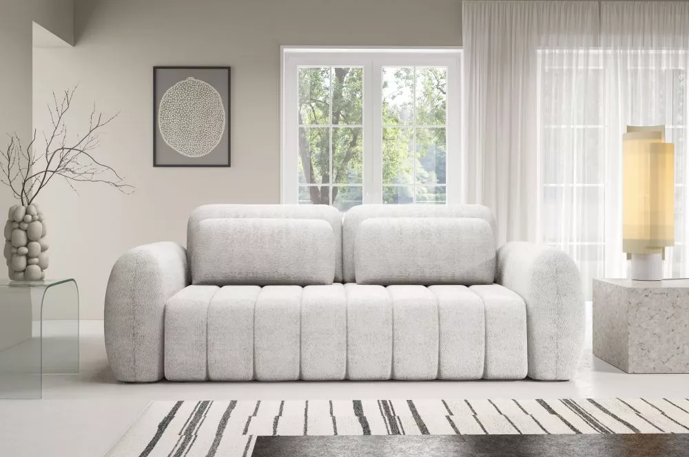Dīvāns Contii Standard · Balts krēms · 110 × 266 × 95 cm