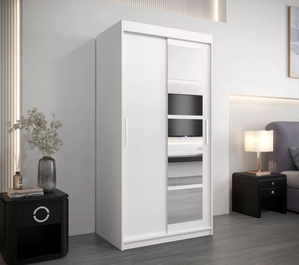 Skapis Roma 1 · Balts · 100 × 62 × 200 cm