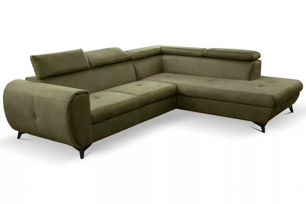 Dīvāns Mona Pik standard · Olīvu · 217 × 260 × 75 cm