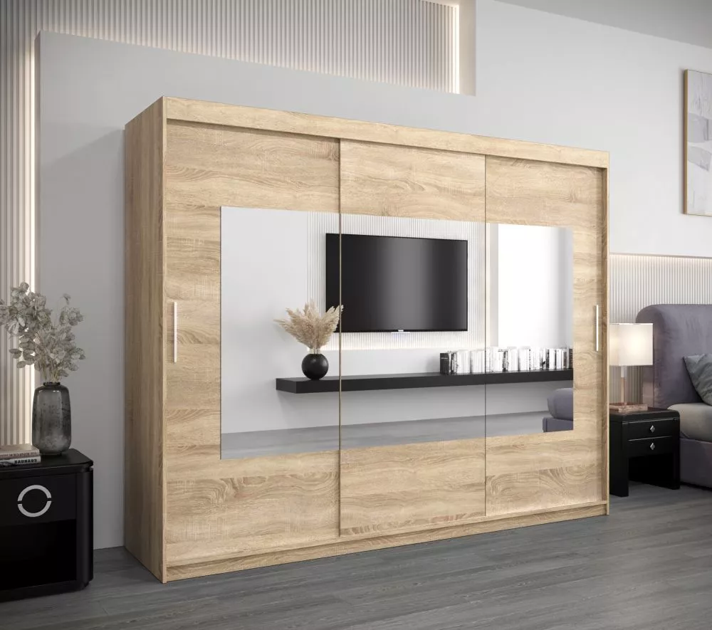 Skapis Torino · Sonoma · 250 × 62 × 200 cm