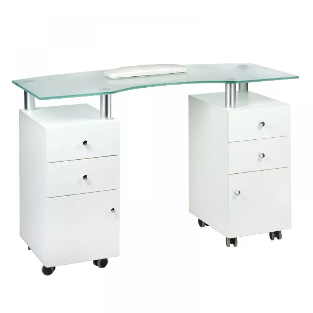 Kosmētikas galds BD-3453 · Balts · 122 × 78 × 54 cm
