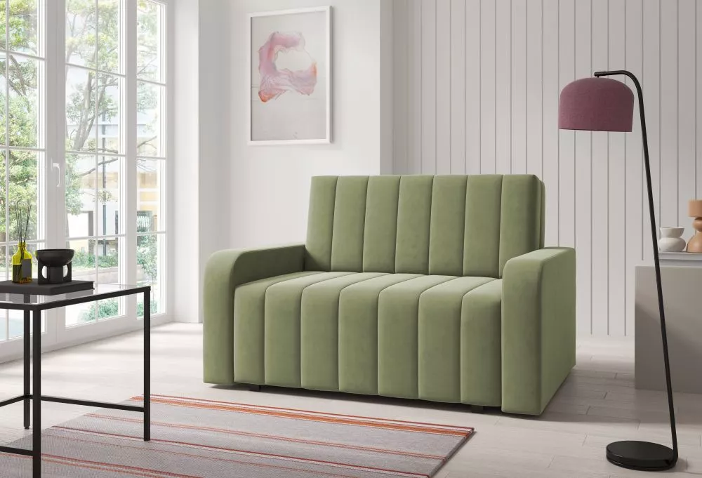Mīksts krēsls Marko 2 standard Sēdvietas dziļums: 60 cm, · Gaiši zaļš · 135 × 97 × 85 cm