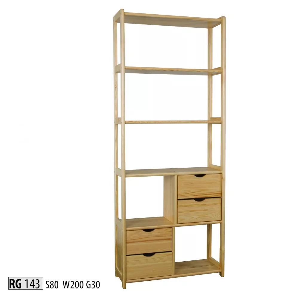 Plaukts RG 143 · Priede · 80 × 200 × 30 cm