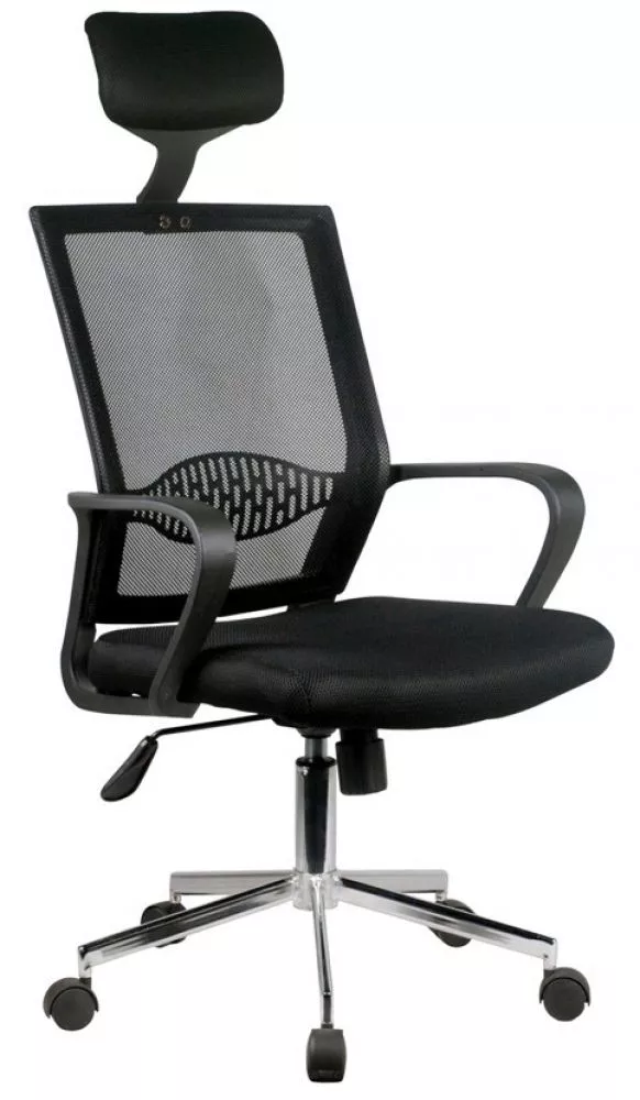 Datorkrēsls OCF-9 Sēdvietas platums: 49 cm, · Melna · 58 × 60 × 116 cm