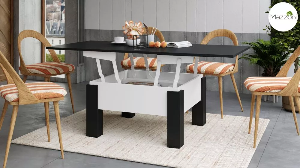 Žurnālgalds Oslo transformer Korpusa krāsa: melns, · 80 × 75 × 49 cm