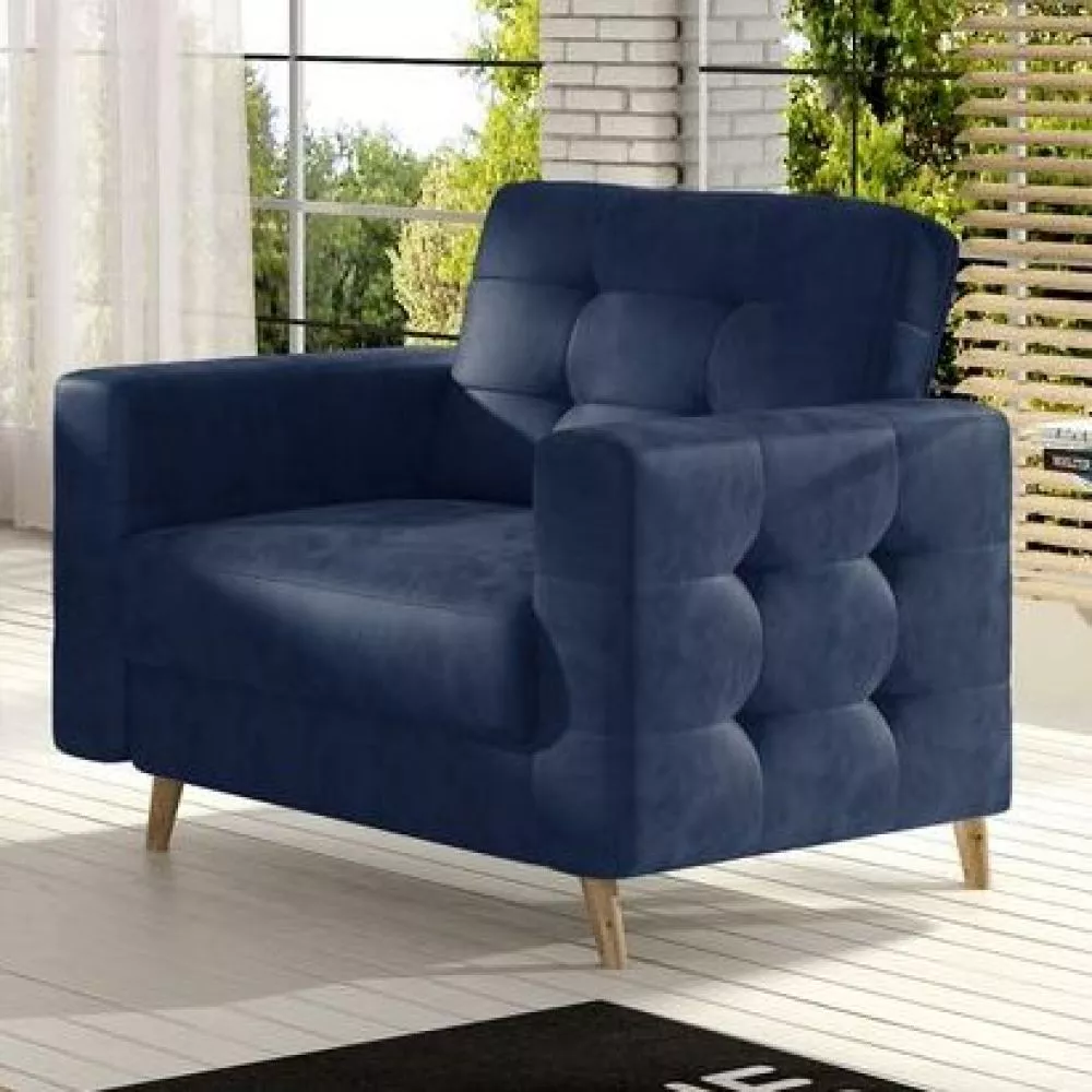 Mīksts krēsls Asgard 1S standard · Tumši zils · 107 × 92 × 86 cm