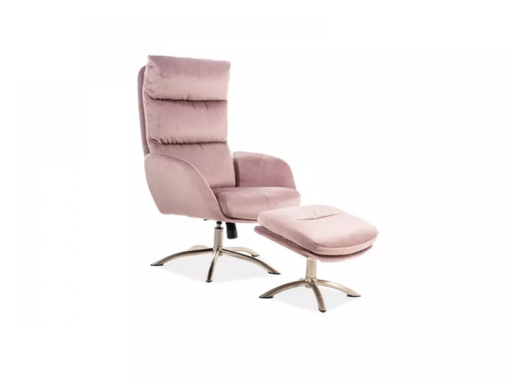 Krēsls Monroe Velvet · Rozā · 110 × 68 × 50 cm