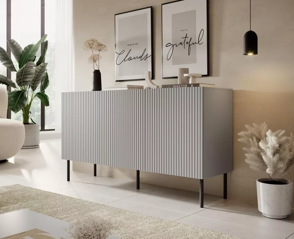 Kumode Asensio KM-1 · Gaiši pelēks · 150 × 42 × 81 cm