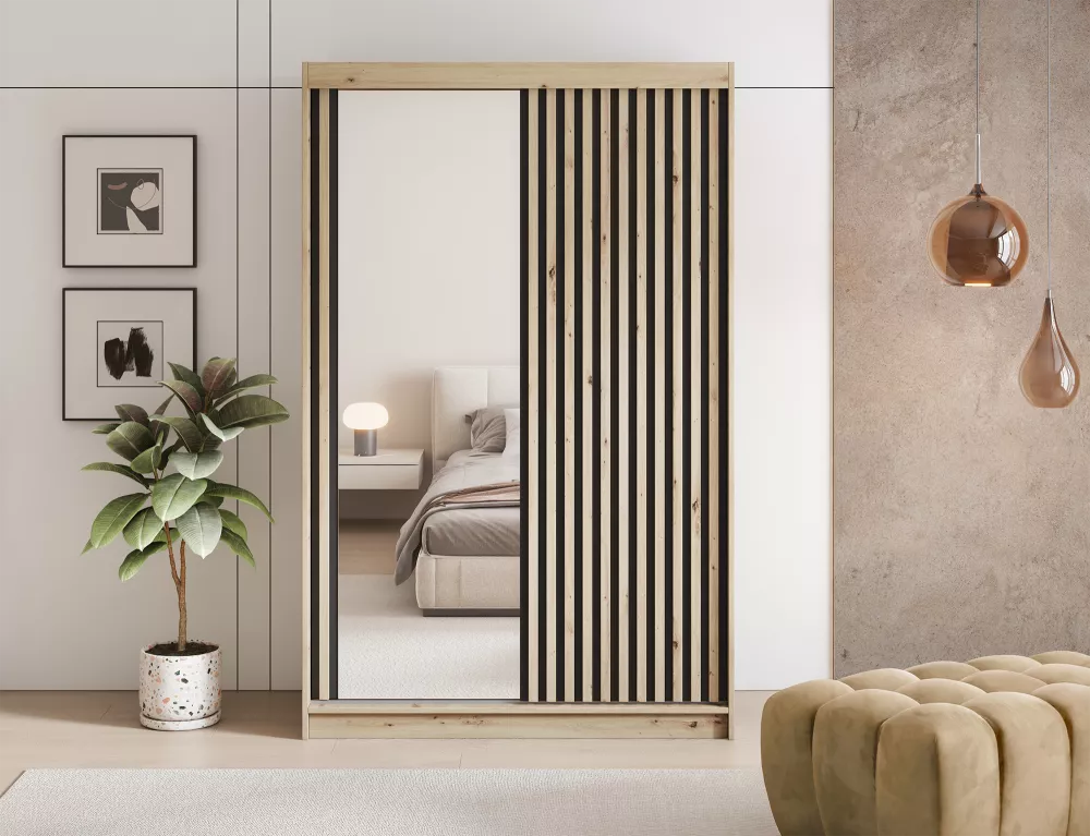 Skapis Emerio · Ozols artisan · 120 × 60 × 204 cm