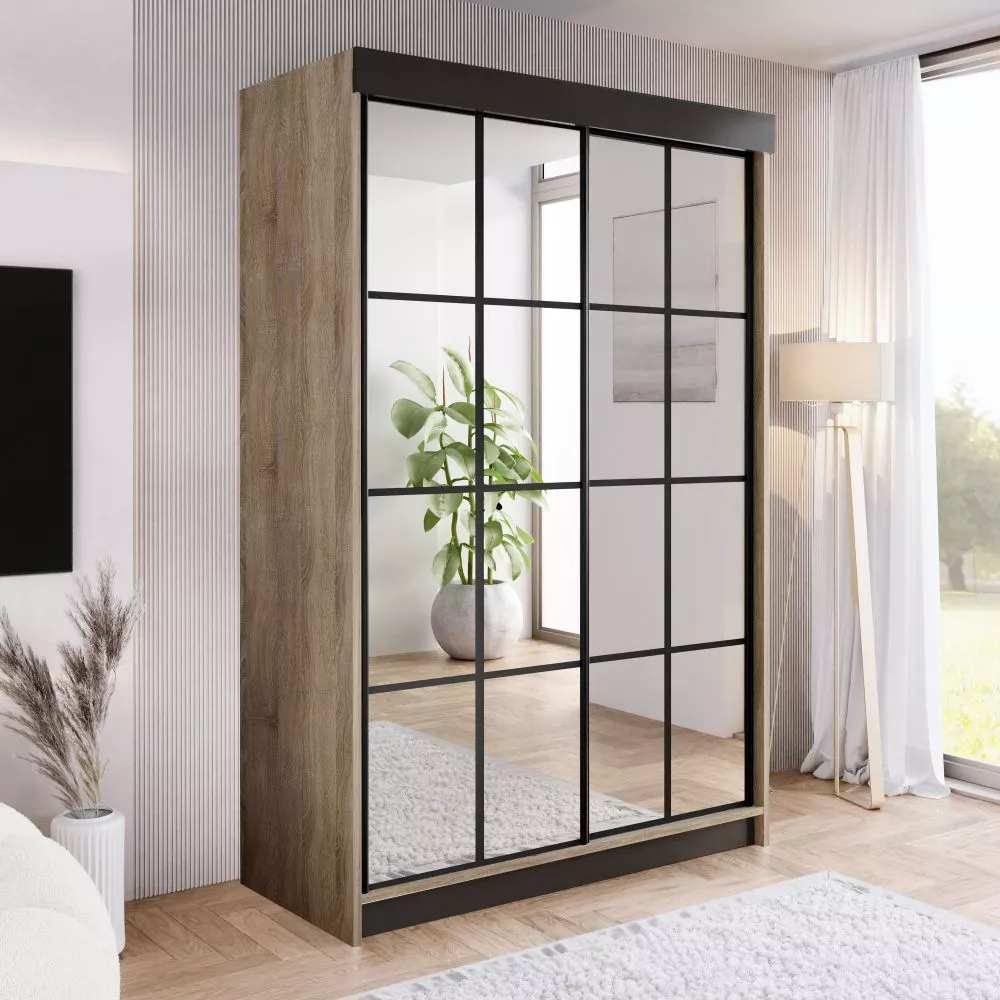 Skapis Ari 2 · Ozols sonoma · 150 × 62 × 200 cm