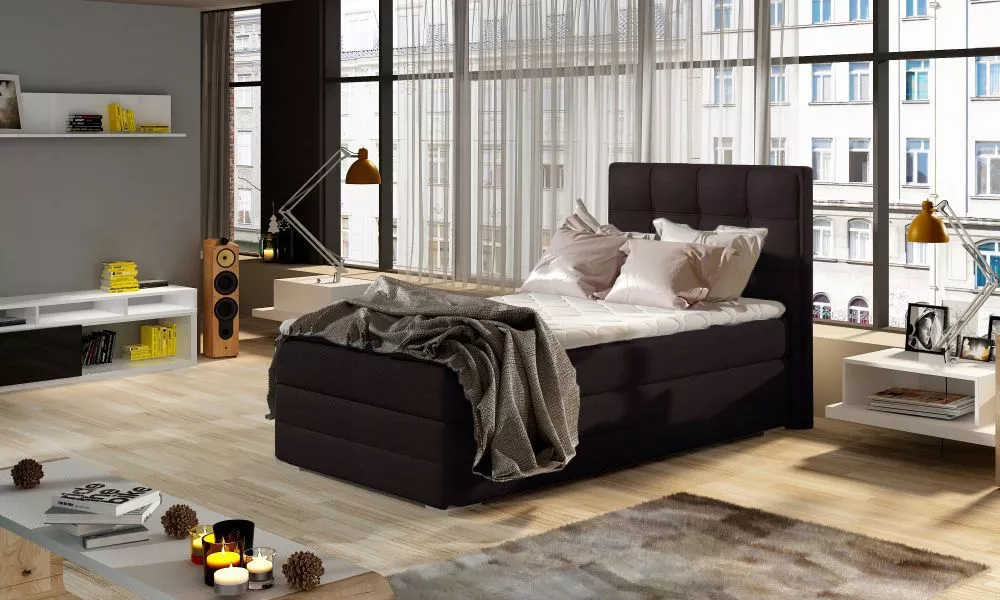 Gulta Aster Classic 90x200 Boxspring standard Guļamvietas platums: 90 cm, Guļamvietas garums: 200 cm, · Tumši brūns · 95