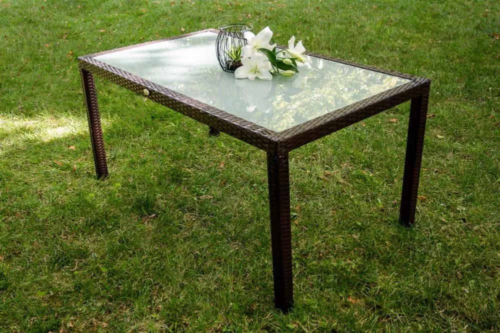 Dārza galds Bello Giardino 150x90 · Tumši brūns · 90 × 150 × 74 cm