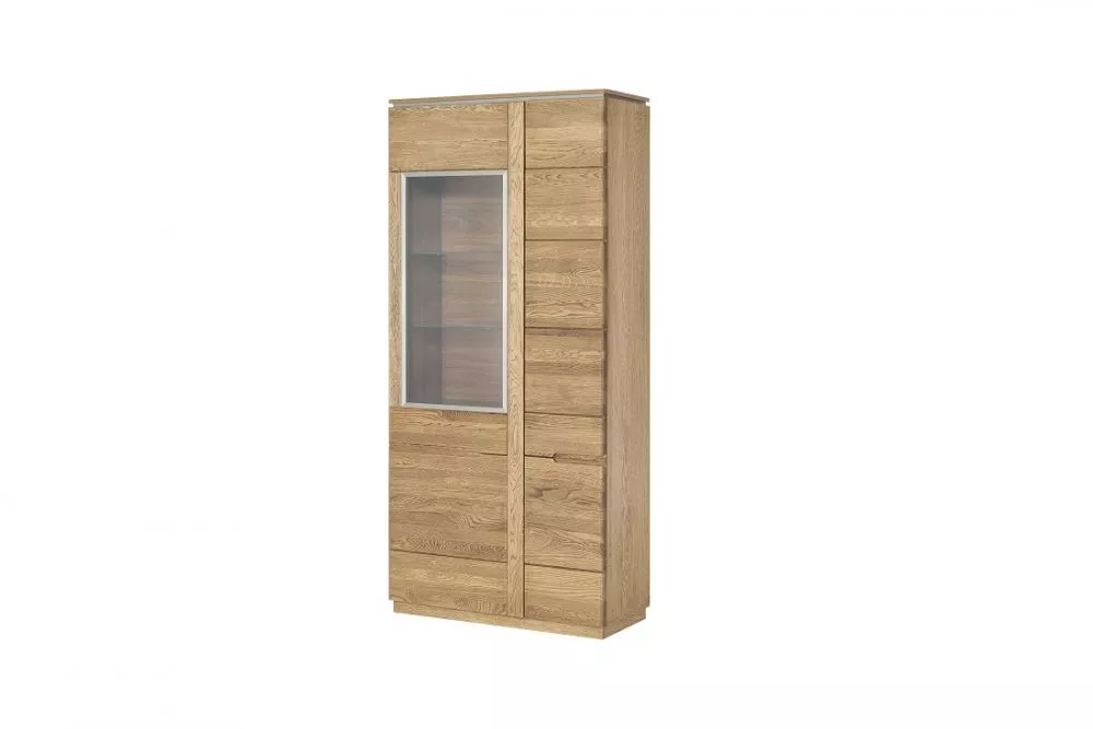 Sekcija Montenegro 12 ar LED · Ozols rustikal · 90 × 42 × 198 cm