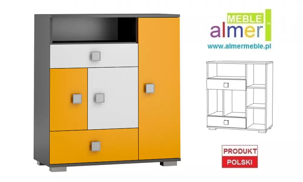 Kumode Yellow 5 · 90 × 40 × 100 cm
