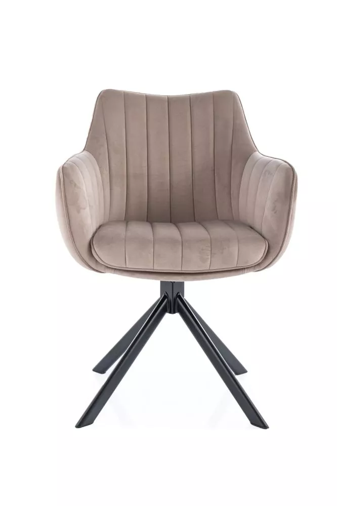 Krēsls Azalia Velvet · Tumši bēšs · 86 × 61 × 44 cm
