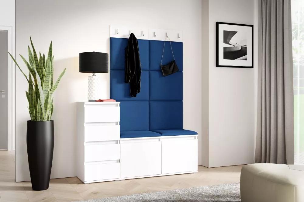 Apavu plaukts Emi 34 Trinity Korpusa krāsa: balts, · 130 × 184.5 × 40 cm