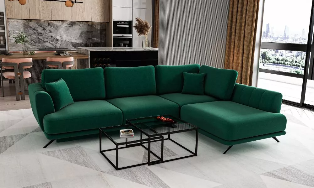 Dīvāns Larde Comfort Standard · Zaļš · 178 × 280 × 90 cm