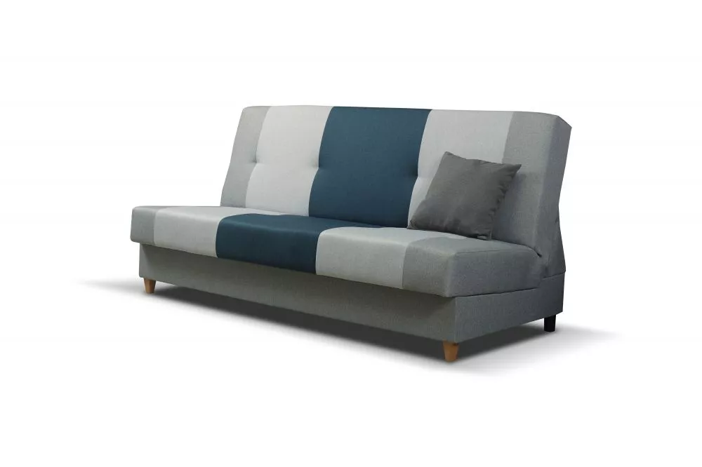 Dīvāns Twist Standard · Zils + pelēks · 90 × 192 × 95 cm