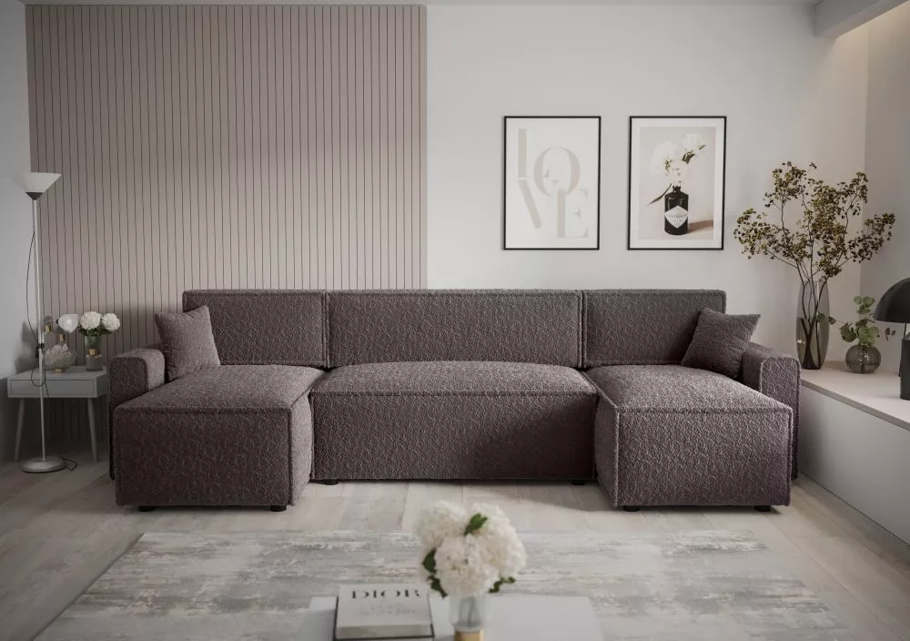 Dīvāns Mira U Bis Anthology Standard · Grafīts · 140 × 301 × 90 cm