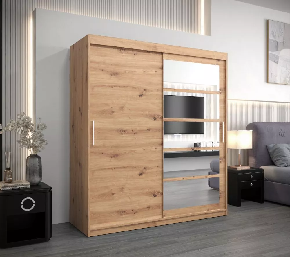 Skapis Roma 1 · Ozols artisan · 180 × 62 × 200 cm