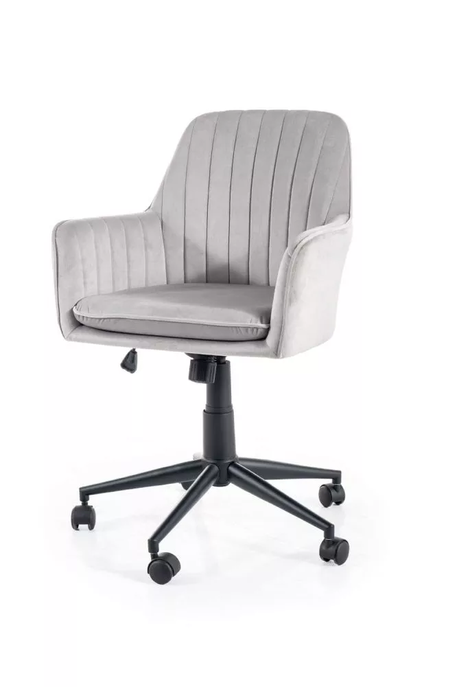 Datorkrēsls Q-886 Velvet Sēdvietas platums: 41 cm, · Gaiši pelēks · 58 × 83 cm
