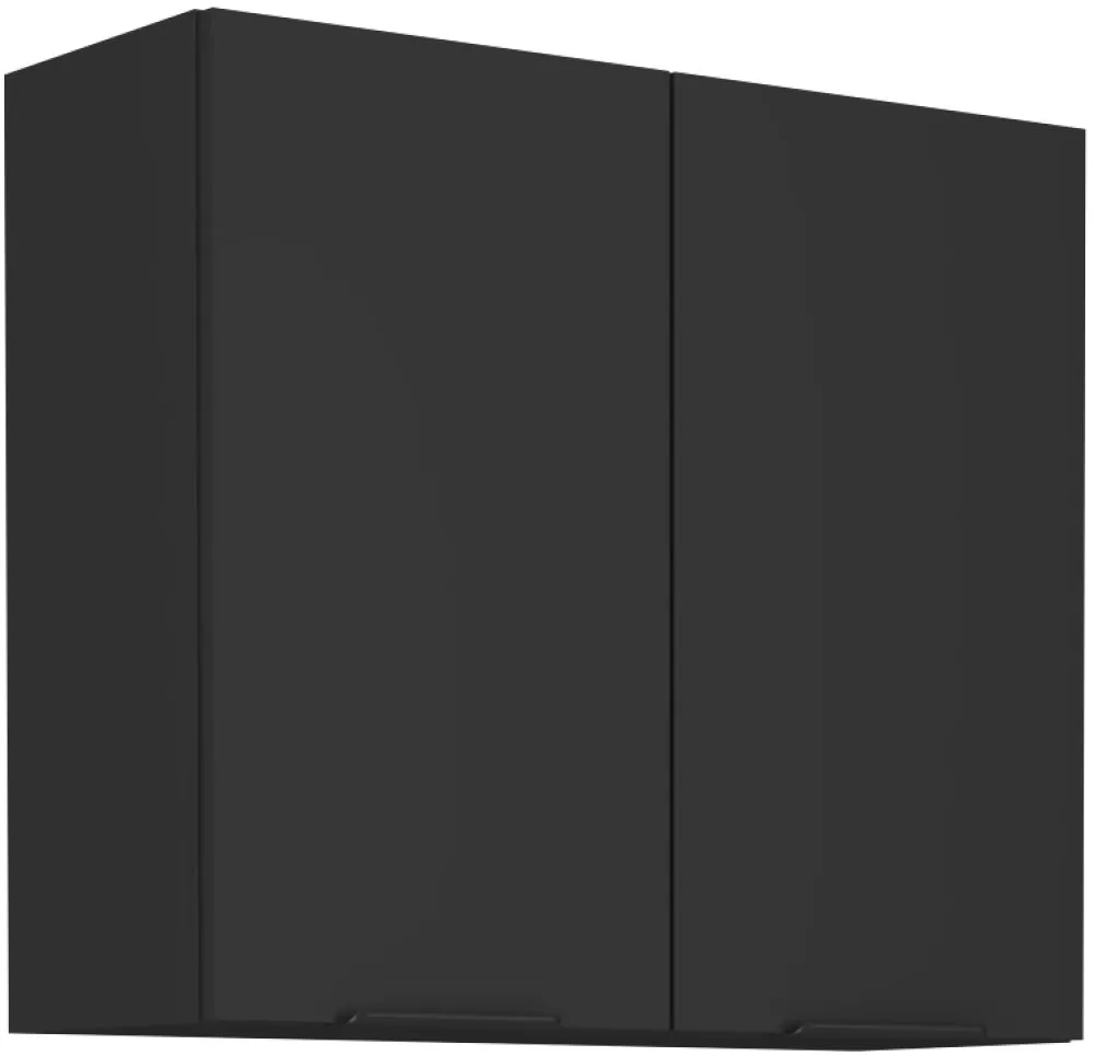 Virtuves skapis Siena 80 G 2F · Melna
