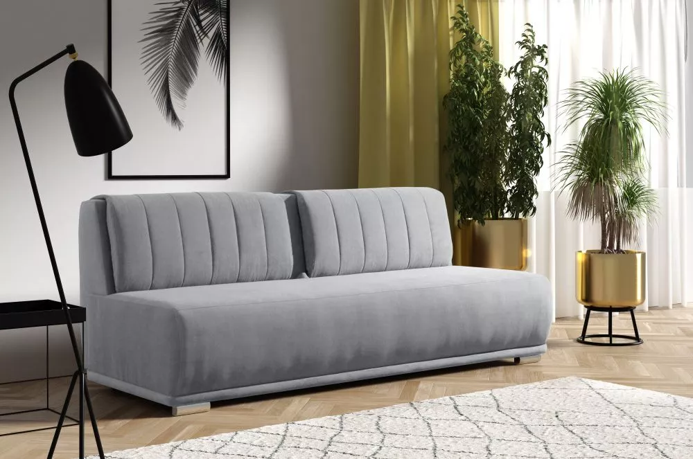 Dīvāns Meriva standard · Gaiši pelēks · 91 × 206 × 82 cm