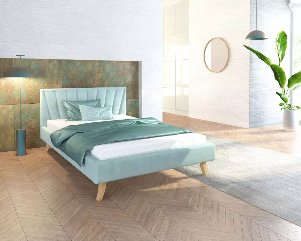 Gulta Heaven Comfort Standard ar stelāžu Guļamvietas platums: 120 cm, Guļamvietas garums: 200 cm, · Piparmētru · 133 × 2