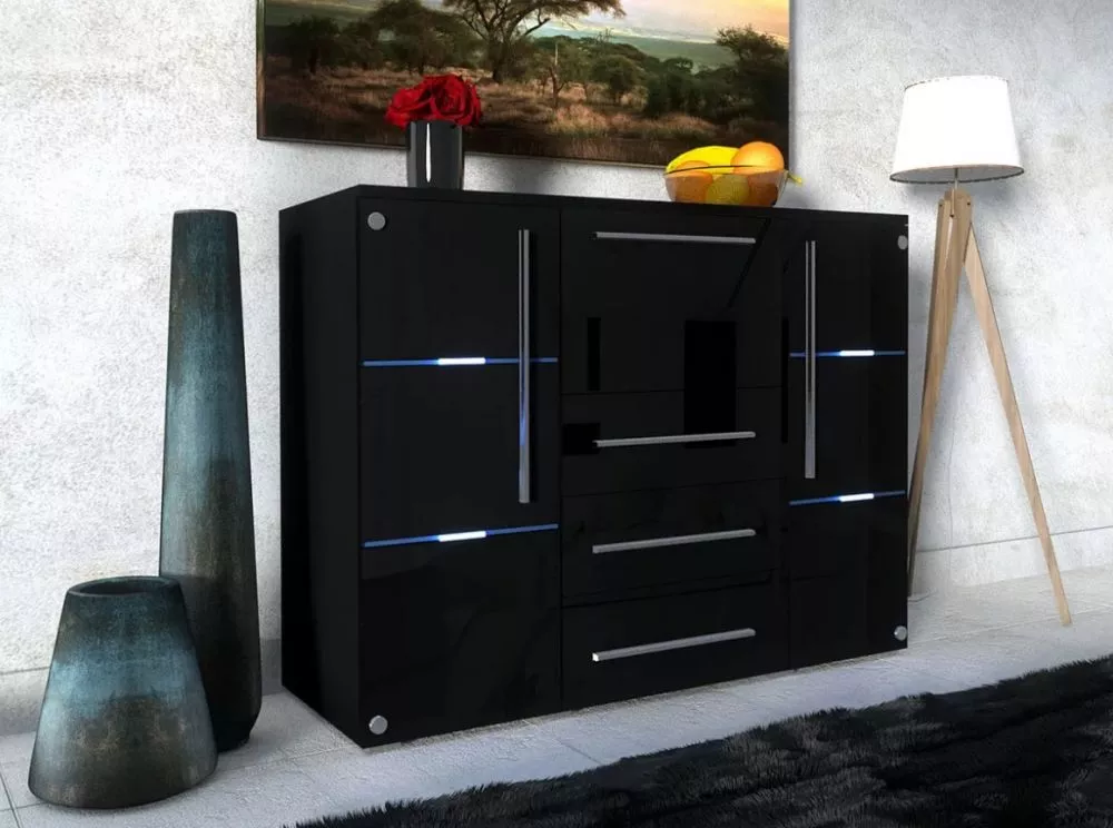 Kumode Bari ar LED · 136 × 39 × 115 cm