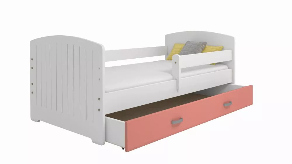 Bērnu gulta Miki B5 ar stelāžu Guļamvietas platums: 80 cm, Guļamvietas garums: 160 cm, · 85 × 164 × 65 cm