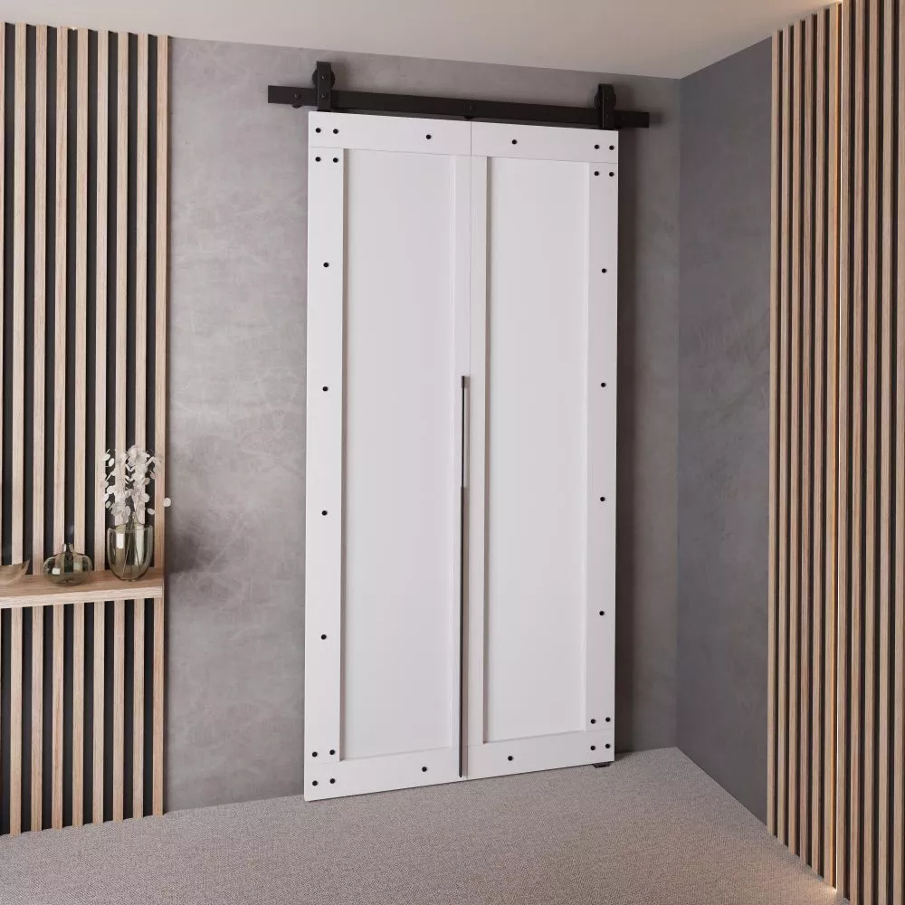 Bīdāmās durvis Qudio Loft-2 · Balts · 86 × 205 cm