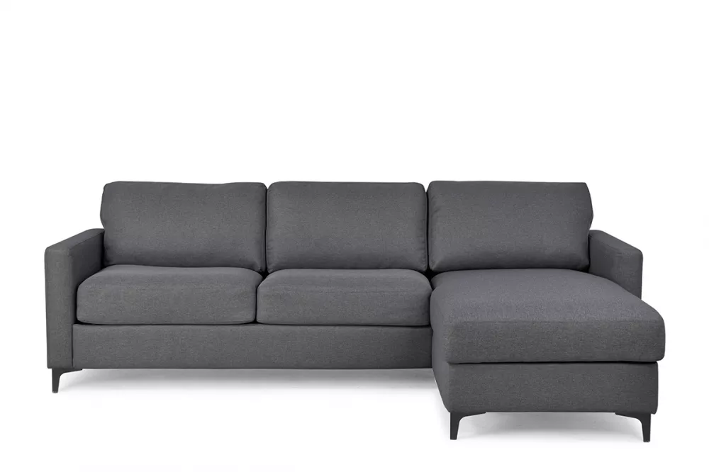 Dīvāns Difo Standard · Pelēks · 170 × 258 × 90 cm