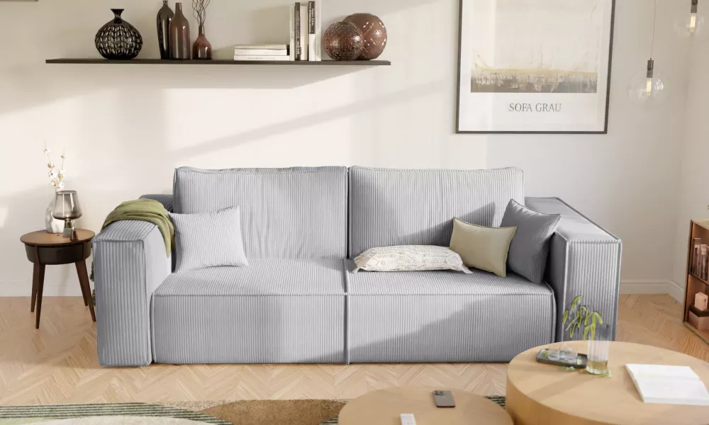 Dīvāns Bali Sofa Standard · Gaiši pelēks · 105 × 255 × 83 cm
