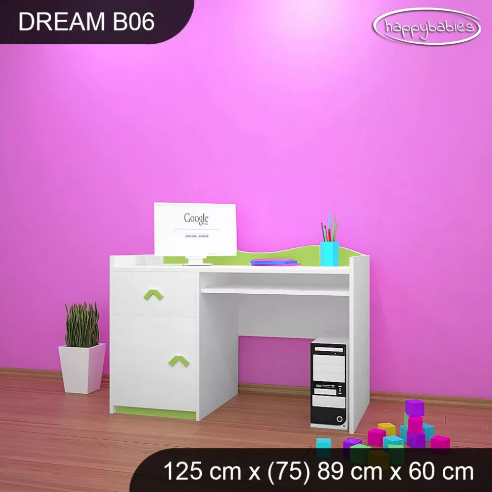 Bērnu rakstāmgalds Dream B06 Maksimālais augstums: 89 cm, · 125 × 75 × 60 cm