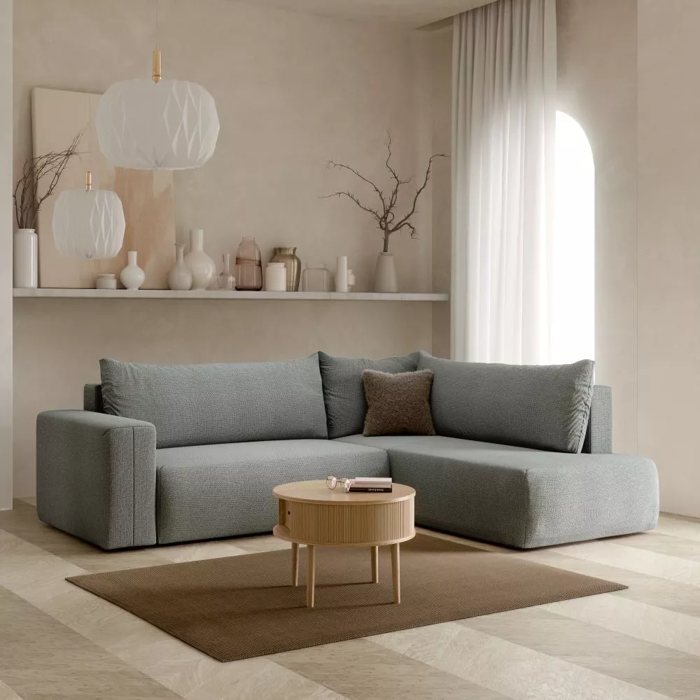 Dīvāns Torretta XL standard · Pelēks · 200 × 260 × 72 cm