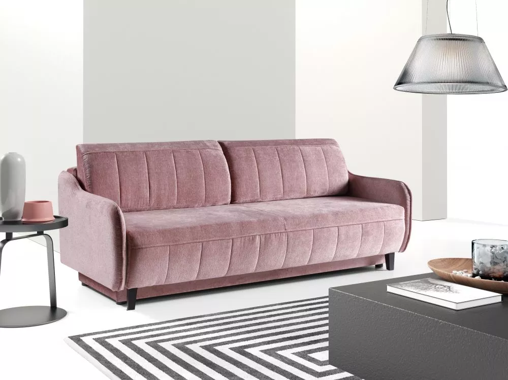 Dīvāns Auris Lux standard · Rozā · 99 × 217 × 89 cm