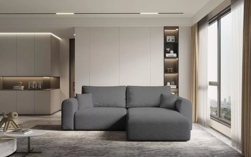 Dīvāns Karo Comfort Standard · Tumši pelēks · 165 × 248 × 79 cm