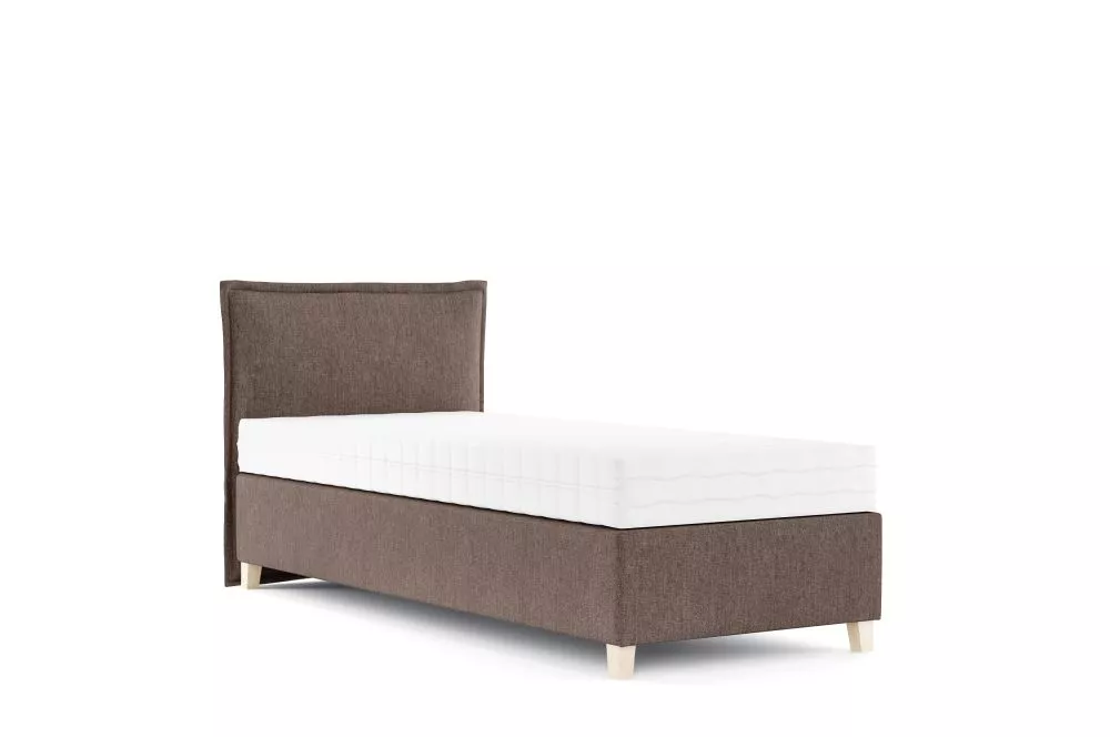 Gulta Freen Mini Boxspring Standard Guļamvietas platums: 100 cm, Guļamvietas garums: 200 cm, · Brūns · 103 × 206 × 103 c