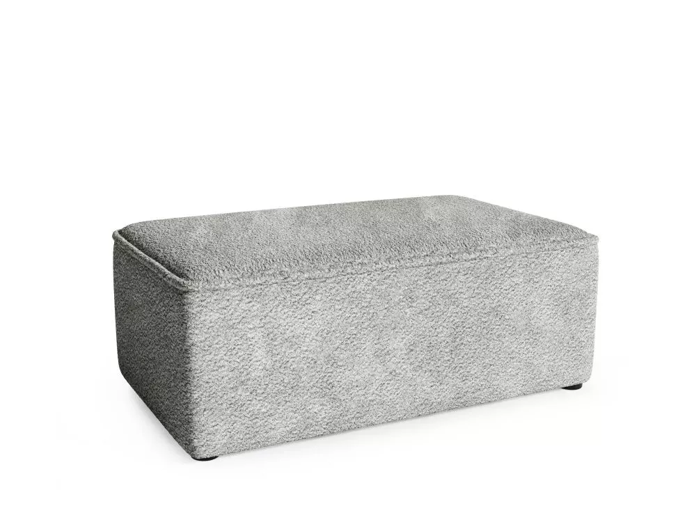 Pufs Loretto P Premium Standard Auduma numurs: Abriamo 07, · Tumši pelēks · 100 × 38 × 60 cm