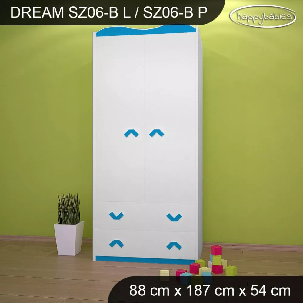 Bērnu skapis Dream SZ06-B · 88 × 54 × 187 cm