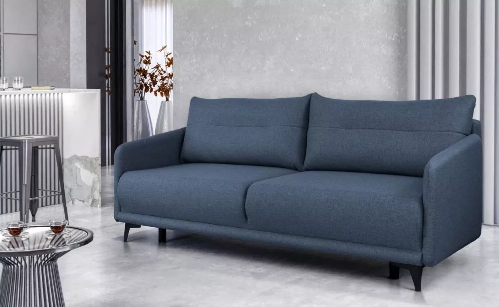Dīvāns Larose Standard · Zila · 97 × 210 × 91 cm