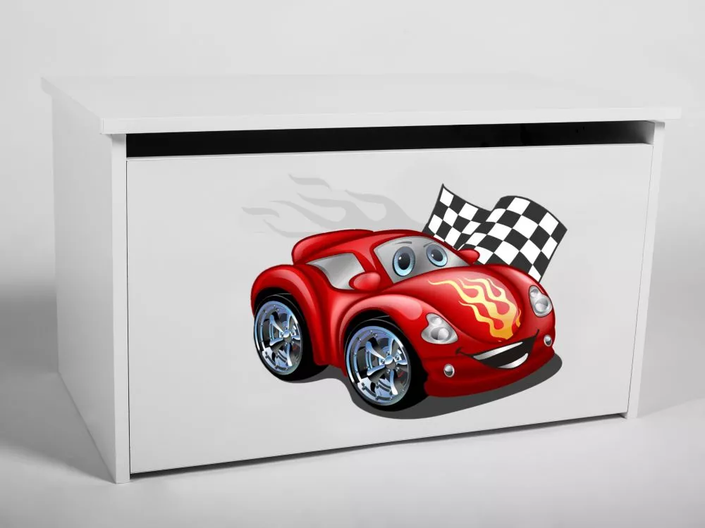 Rotaļlietu kaste Daria Car with flag · 73 × 42 × 40 cm