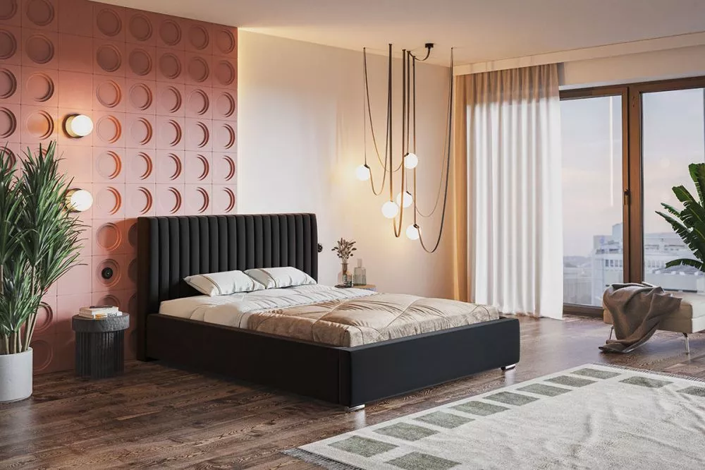 Gulta Top 9 Premium standard ar stelāžu Guļamvietas platums: 180 cm, Guļamvietas garums: 200 cm, stelāžas tips: koka, · 