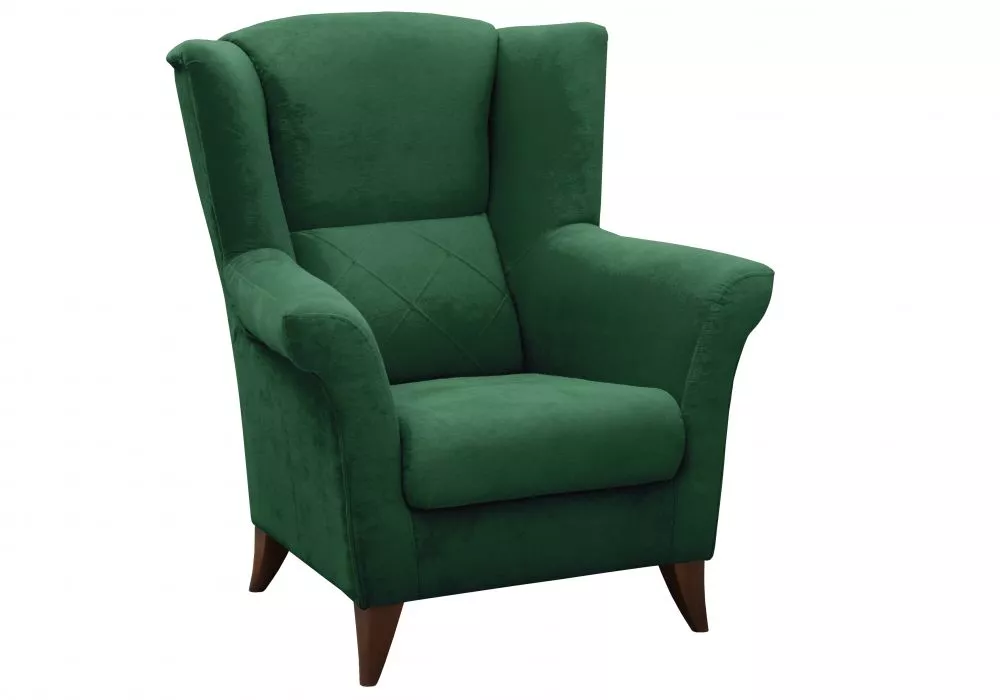 Mīksts krēsls Kent Comfort Standard Sēdvietas dziļums: 50 cm, · Zaļš · 94 × 75 × 105 cm
