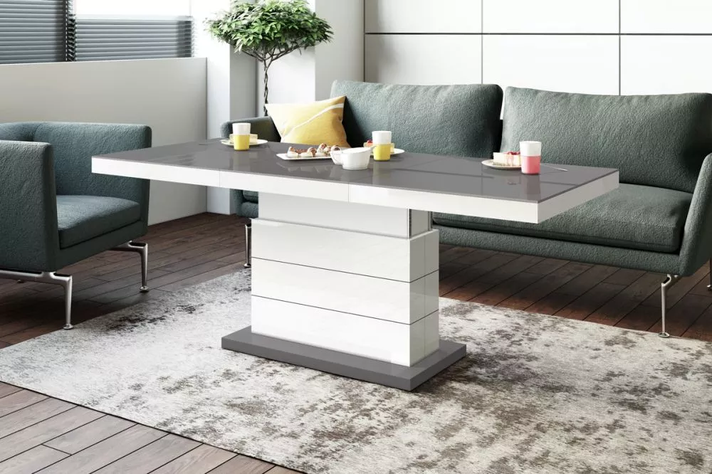 Žurnālgalds Matera Lux Gloss Korpusa krāsa: pelēks, · 120 × 70 × 50 cm