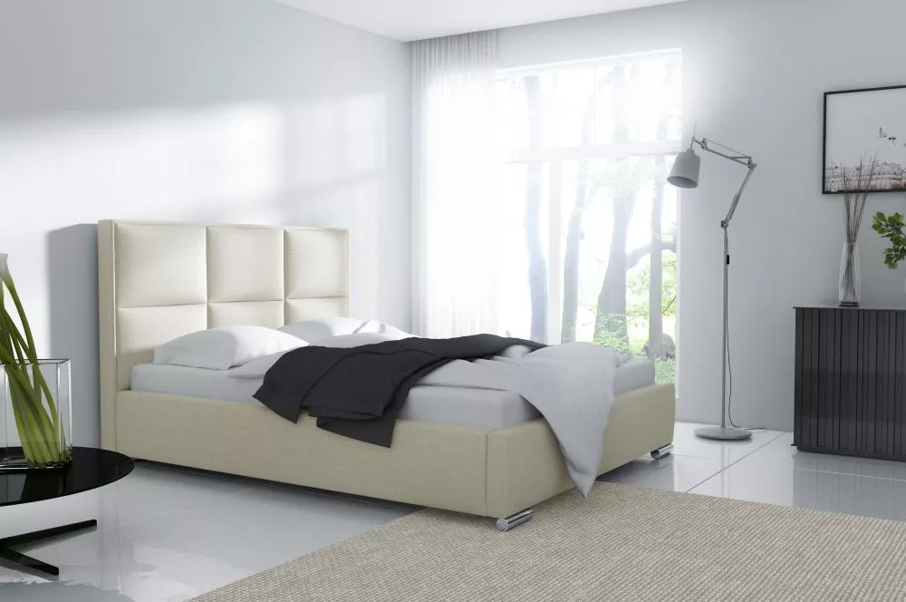 Gulta Mediolan Premium standard ar stelāžu Guļamvietas platums: 200 cm, Guļamvietas garums: 200 cm, stelāžas tips: metāl
