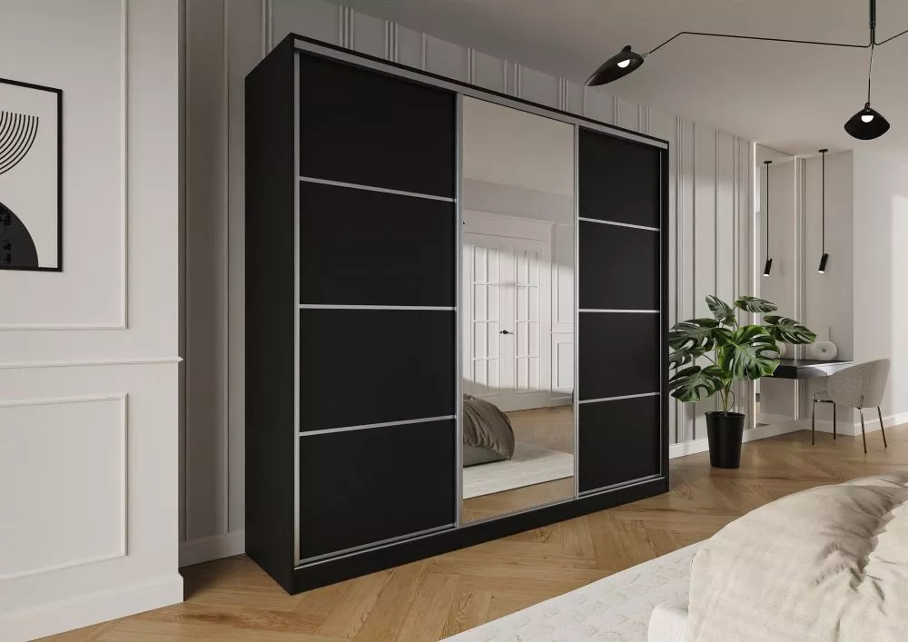 Skapis Trend 6 · Melns · 275 × 60 × 245 cm